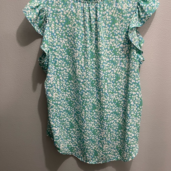 Loft Outlet Size M office wear, puff sleeve, ruffled neck top in great condition - Picture 5 of 13